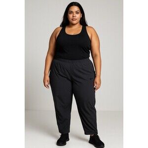 Nike Dri-FIT Plus Size 1X Black High Rise Athletic Pants Women’s
